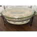 Temptations Old World Green Oval Baking Dish Clear Lid Metal Holder Trivet 2 Qt