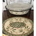 Temptations Old World Green Oval Baking Dish Clear Lid Metal Holder Trivet 2 Qt