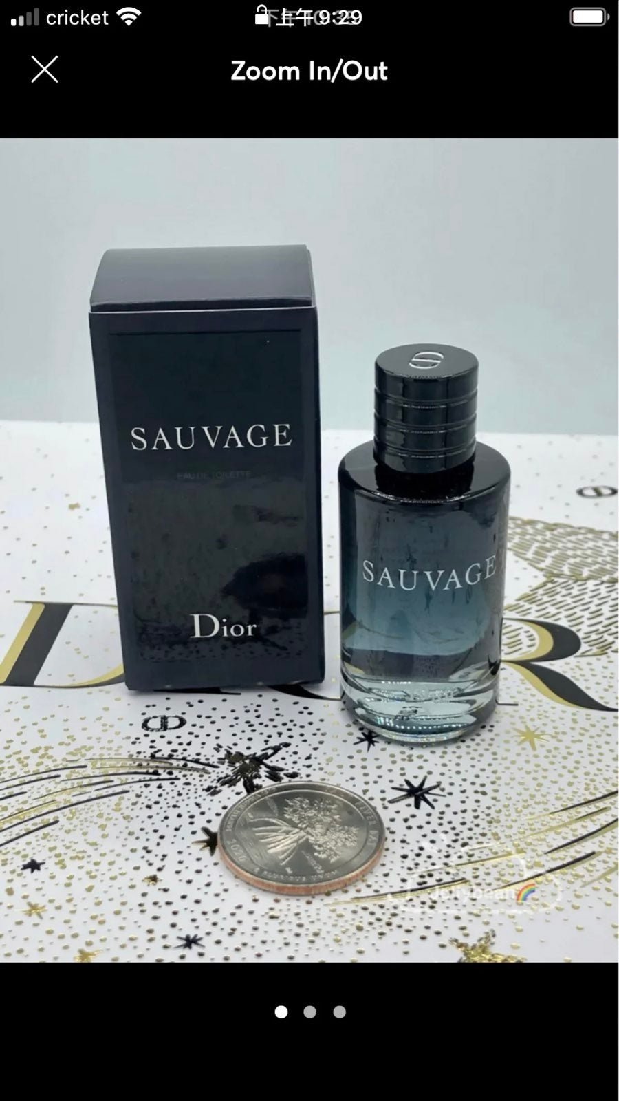 Dior Sauvage EDT Mini size 10ml/ 0.34oz