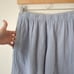 bryn WALKER 100% Cotton Pants Womens USA Small Crepe Blue Wide Leg Lagenlook