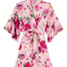 VS XL/XXL PINK FLORAL SATIN ROBE