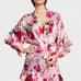 VS XL/XXL PINK FLORAL SATIN ROBE