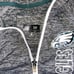 Women’s PHILADELPHIA EAGLES Heather Gray Full Zip Hoodie Sweatshirt Jacket | S