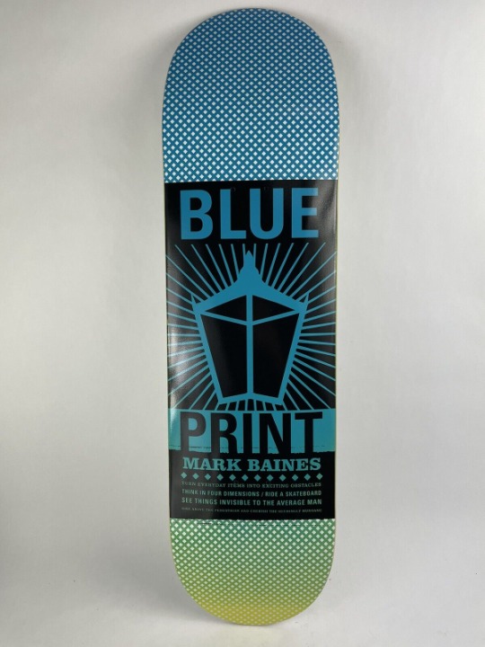 BLUEPRINT skateboards deck 8.5 RARE quality Mark Baines Pachinko