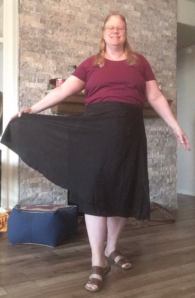 Black Silk Wrap Skirt Size XL/Plus, fits Misses 14-22