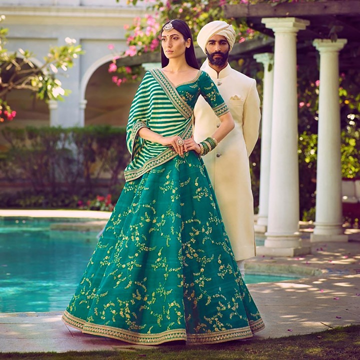 Sabhyasachi inspired silk lehenga choli for any party or festival