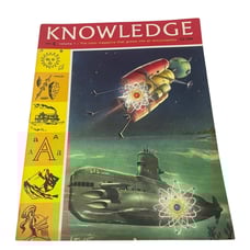 Vintage 1963 Knowledge No 6 Vol 1 Atoms Teeth London Leaves Paperback Magazine