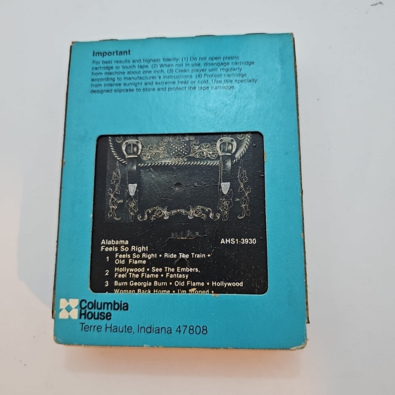 Vintage Alabama FEELS SO RIGHT 8 Track Tape
