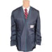 Gallery Haggar 2 Piece Suit (40-42R) Double-Breasted Vintage (32x30) Striped Men