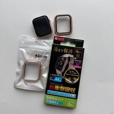 Two Apple Watch SE 44mm protective cases and a brand new screen protector.