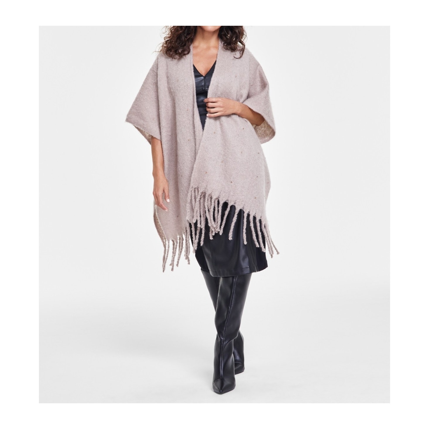 I.n.c. International Concepts Women's Embellished Topper Wrap NWT