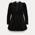 ZARA NWT blogger’s favorite black ZW COLLECTION MINI BALLOON DRESS size M