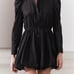 ZARA NWT blogger’s favorite black ZW COLLECTION MINI BALLOON DRESS size M