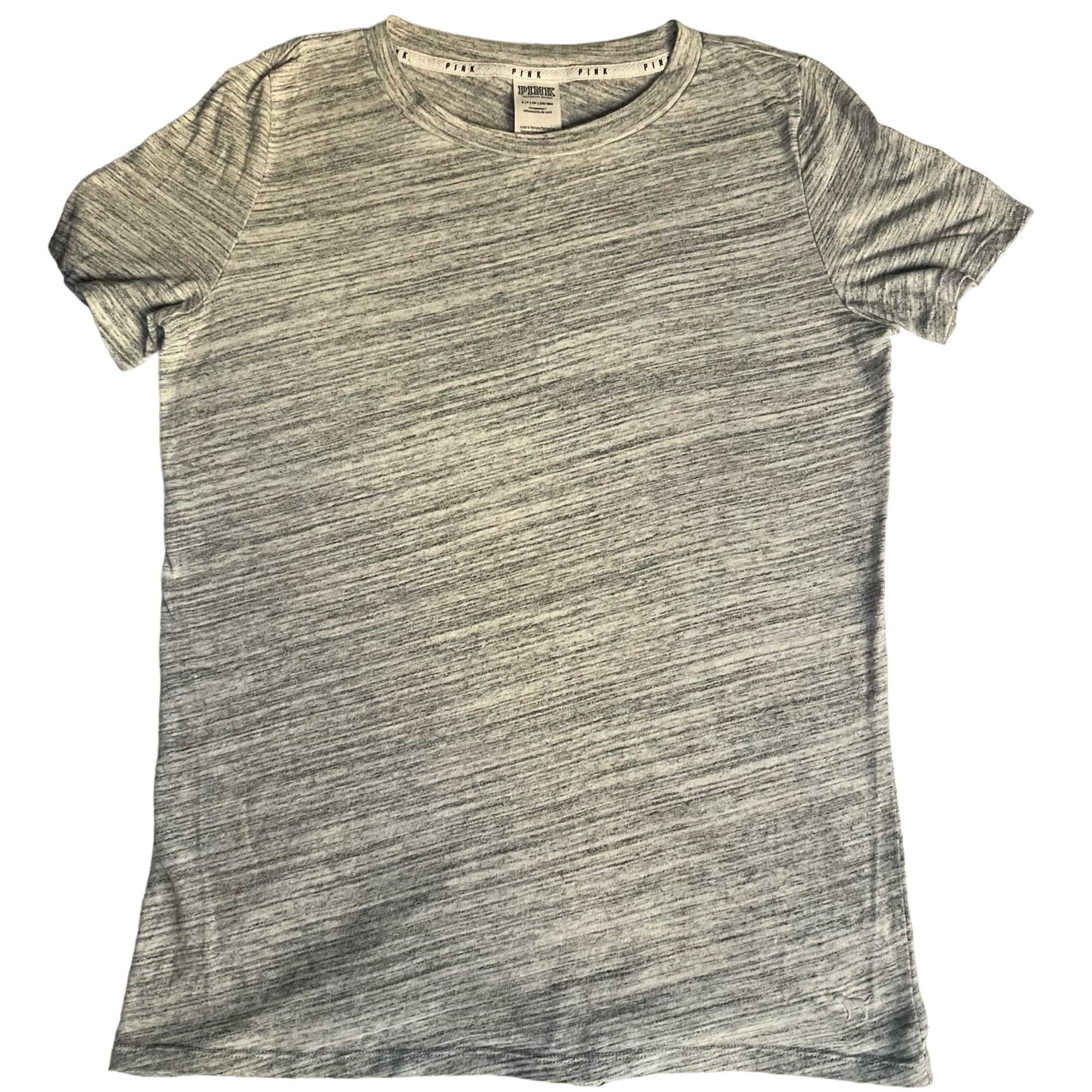 PINK Victoria’s Secret Women’s Short Sleeve Sleepwear T-shirt, size S, Gray