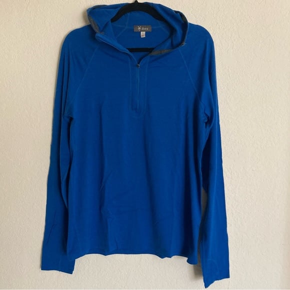 IBEX hooded quarter zip pullover jacket Large