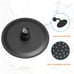Black Shower Head And Faucet Set Complete With Valve Shower Fixtures With 6 Inch
