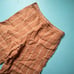 By Anthropologie Portia Orange Stripe 100% Linen Wide Leg Crop Pants Size Medium