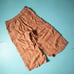 By Anthropologie Portia Orange Stripe 100% Linen Wide Leg Crop Pants Size Medium