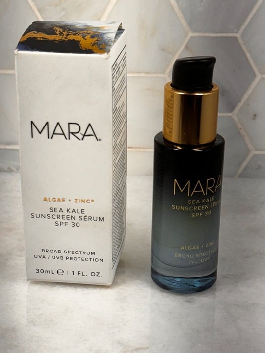 MARA - Natural Algae + Zinc Sea Kale Sunscreen Serum SPF 30 | Non-Toxic 1 oz