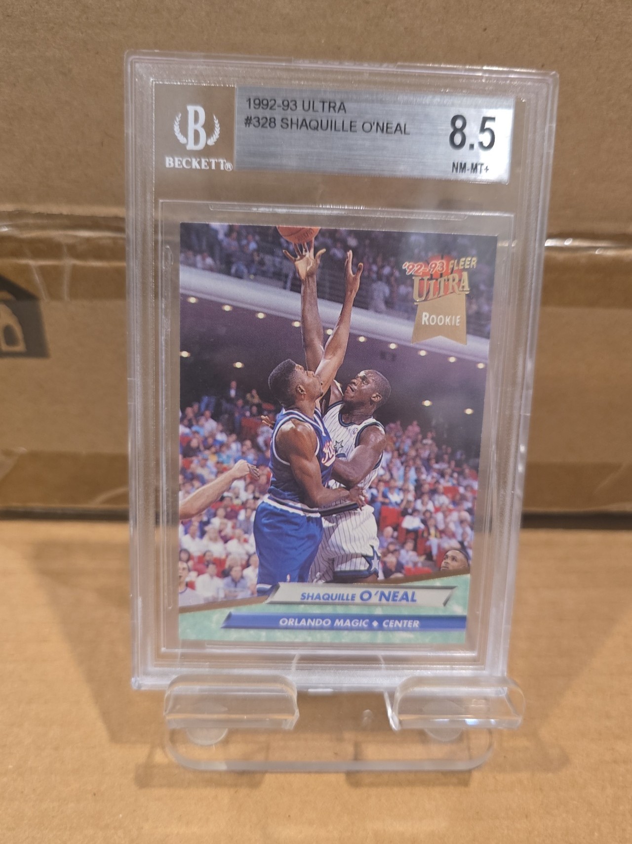 1992-93 Fleer Ultra Shaquille O'Neal Shaq Rookie RC # 328, ROOKIE Card, Magic