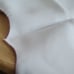Set of 10 VintageWhite ClothNapkins Lilac Scalloped Edges with Single Flower Bud