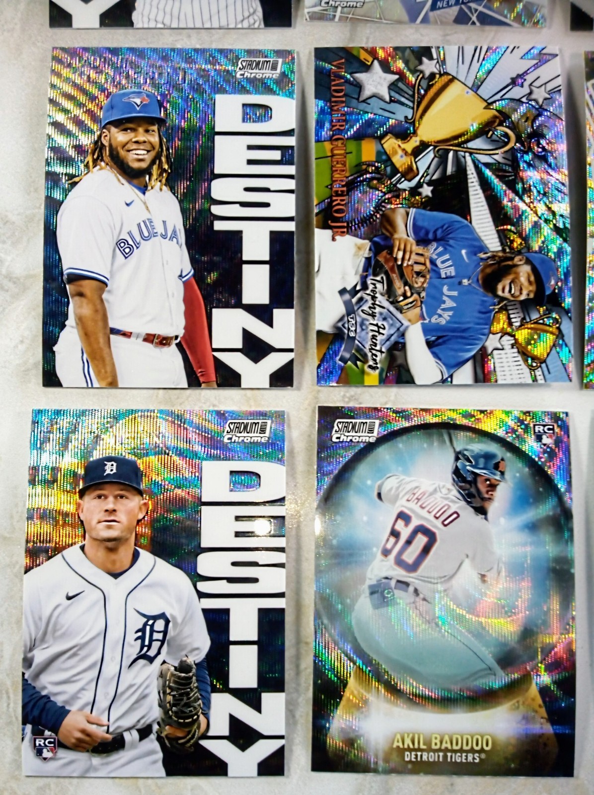 2021 -2022 Stadium Club Chrome Wave Refractor lot of 9