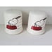 Peanuts Snoopy Red Dog House Salt & Pepper Shakers White Ceramic