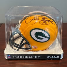 Packers Leroy Butler Hall of Fame Autographed Mini Helmet with COA from JSA