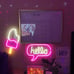 18” x 8” inch LED Neon White & Pink IceCream Popsicle