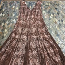 Sinequanone Paris France Rose Nude Lace Dress EU 42/US L