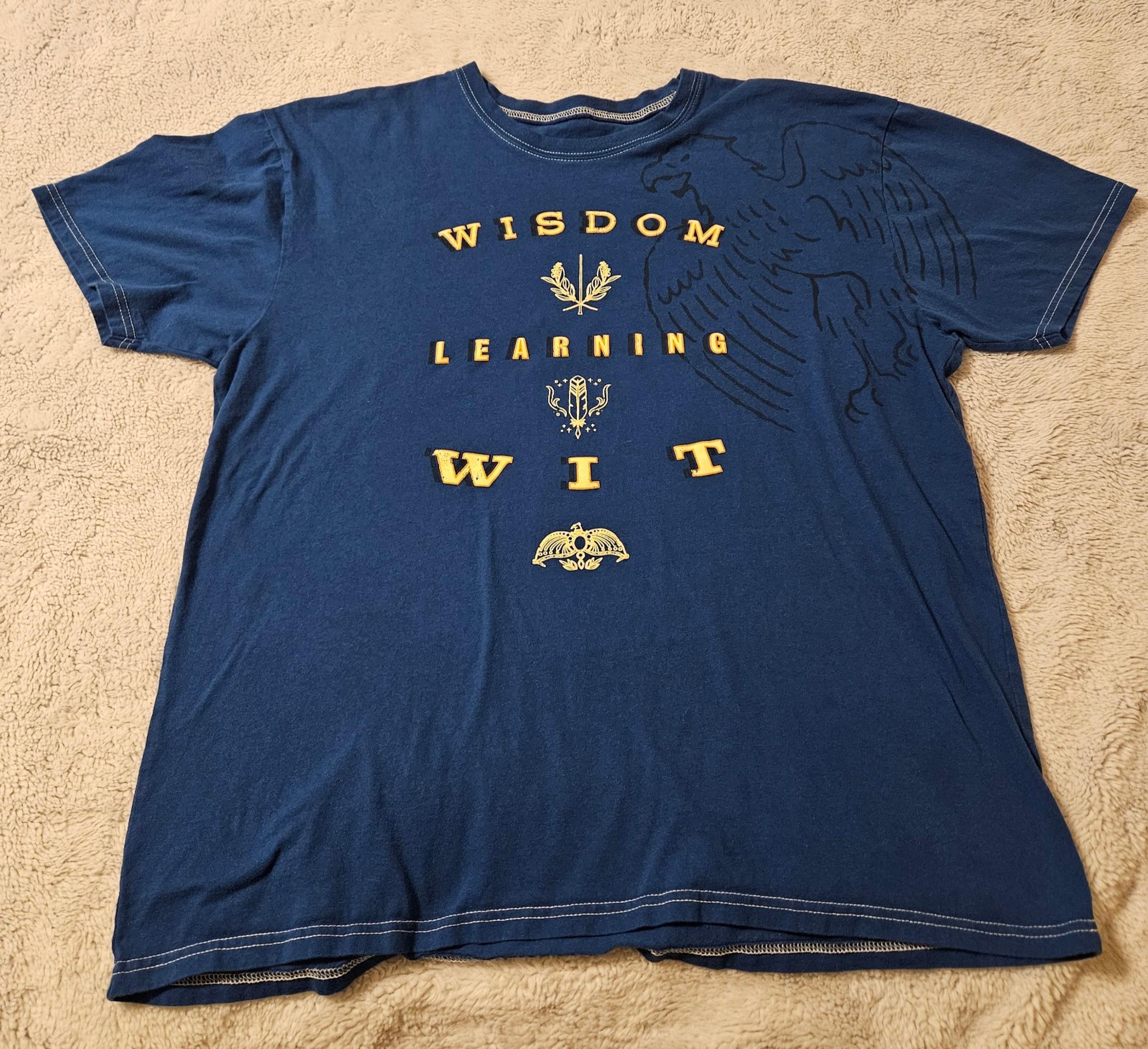 Harry Potter - Wisdom Learning Wit - XXL Blue T-Shirt