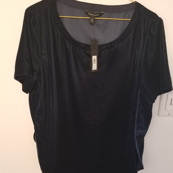 NWT Banana Republic velvet top