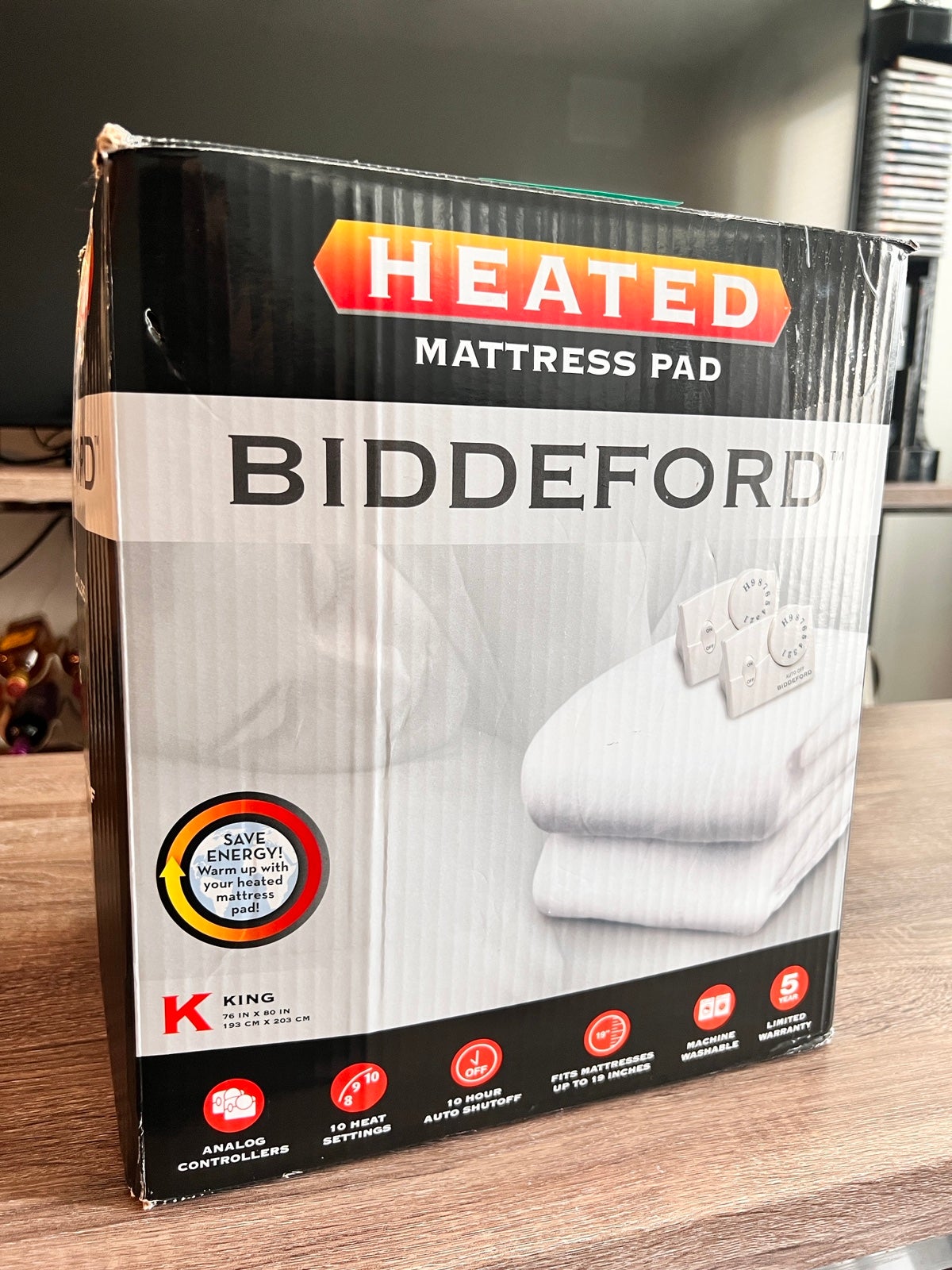 Mattress pad Biddeford king white