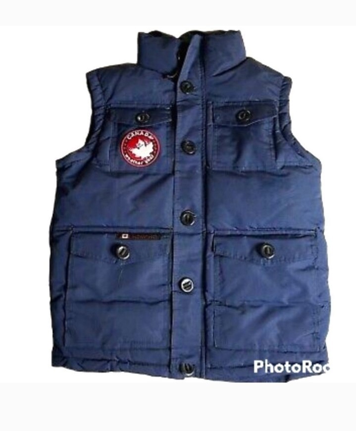 Canada Weather Gear BOY'S Insulated Puffer Vest Navy Blue Size 4 NWT