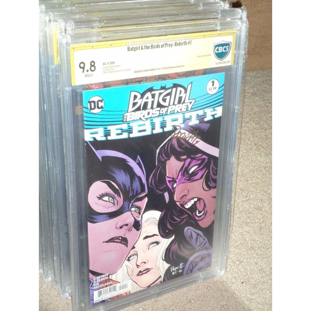 Batgirl Birds of Prey #1 Variant CBCS 9.8 SS Paquette Rebirth 1st Print CGC