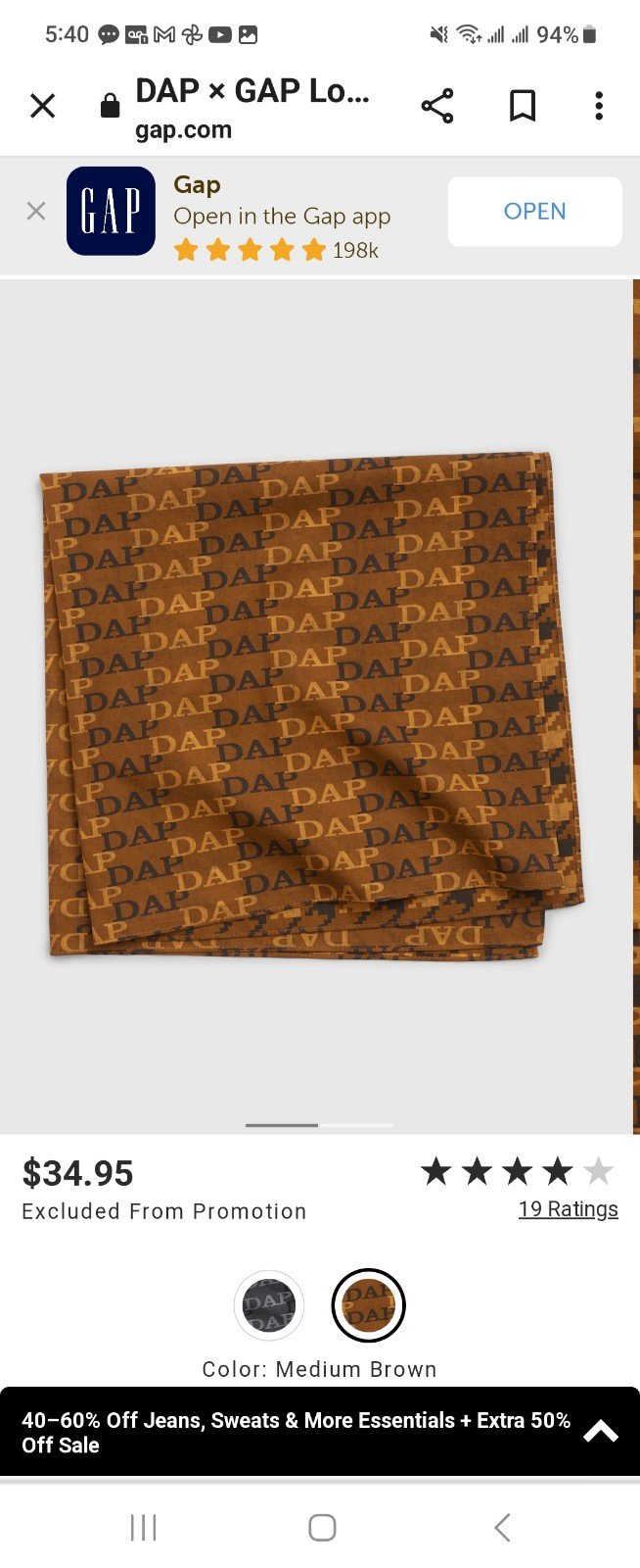 DAP X GAP SCARF