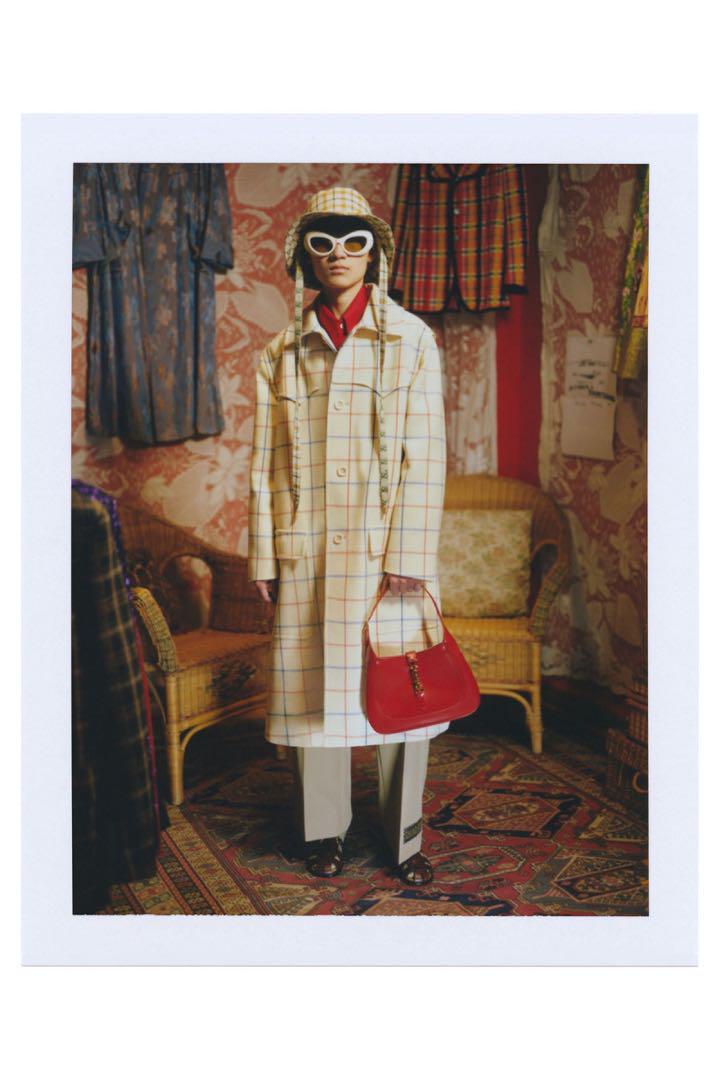GUCCI 2021SS Alessandro Michele Check Coat Size 50 Excellent Condition