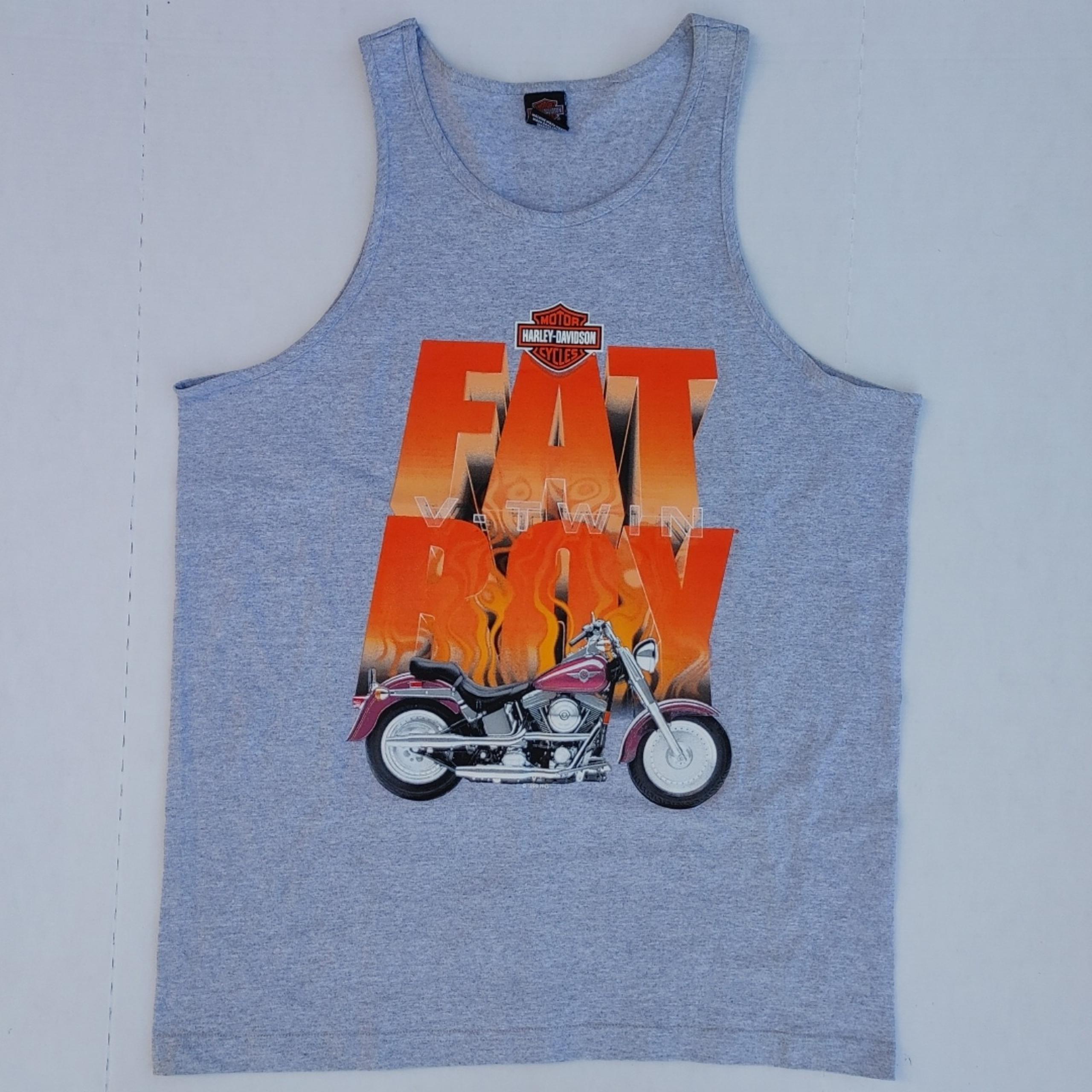 Harley Davidson Men's Athletic Tank Top Size XL Muscle Shirt Big Twin Fat Boy