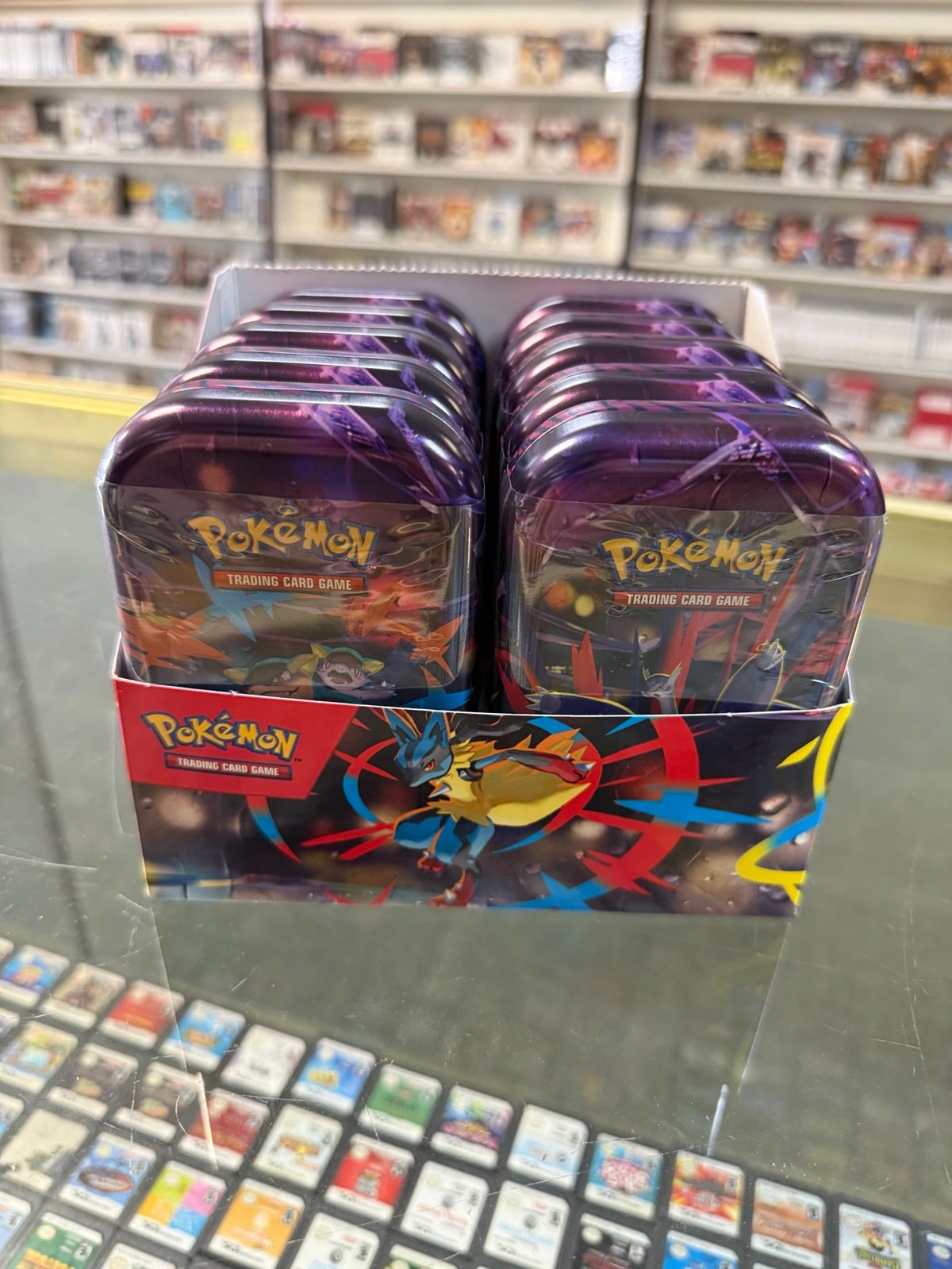 Pokemon mega evolution sealed 10 tin display box