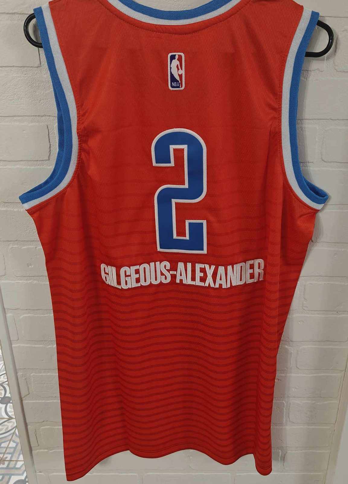 Shai Gilgeous-Alexander #2 OKC Jersey Size XL Embroidered