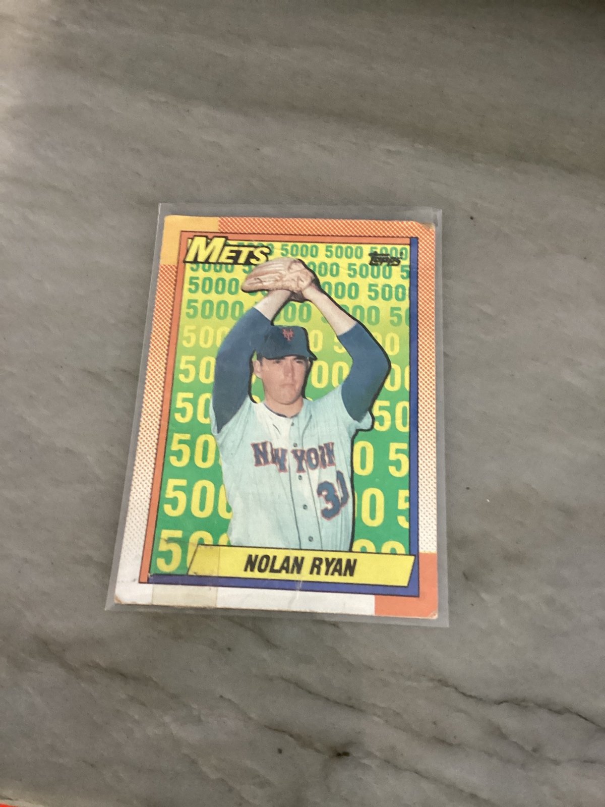 Rare 5000 Strike out Nolan Ryan card