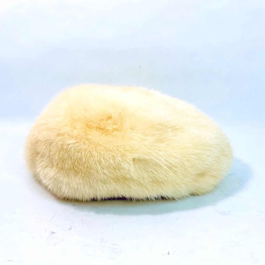 1960’s Blond Mink Fur Hat Beret Style 22” by Miss Alice Montaldo’s
