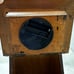 Vintage Metal Phone Wooden Clock Large Working 21”