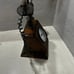 Vintage Metal Phone Wooden Clock Large Working 21”