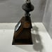 Vintage Metal Phone Wooden Clock Large Working 21”