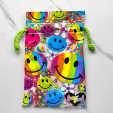 VTG Lisa Frank smiley faces party favor pouch bag