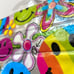VTG Lisa Frank smiley faces party favor pouch bag