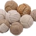 Jute Rope Balls Natual Color Nautical Decorations Set of 8
