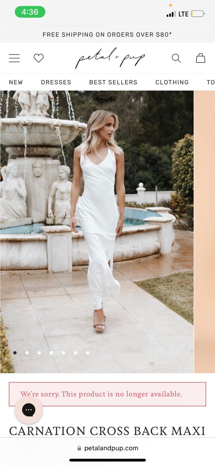 Bridal Petal & Pup Carnation dress