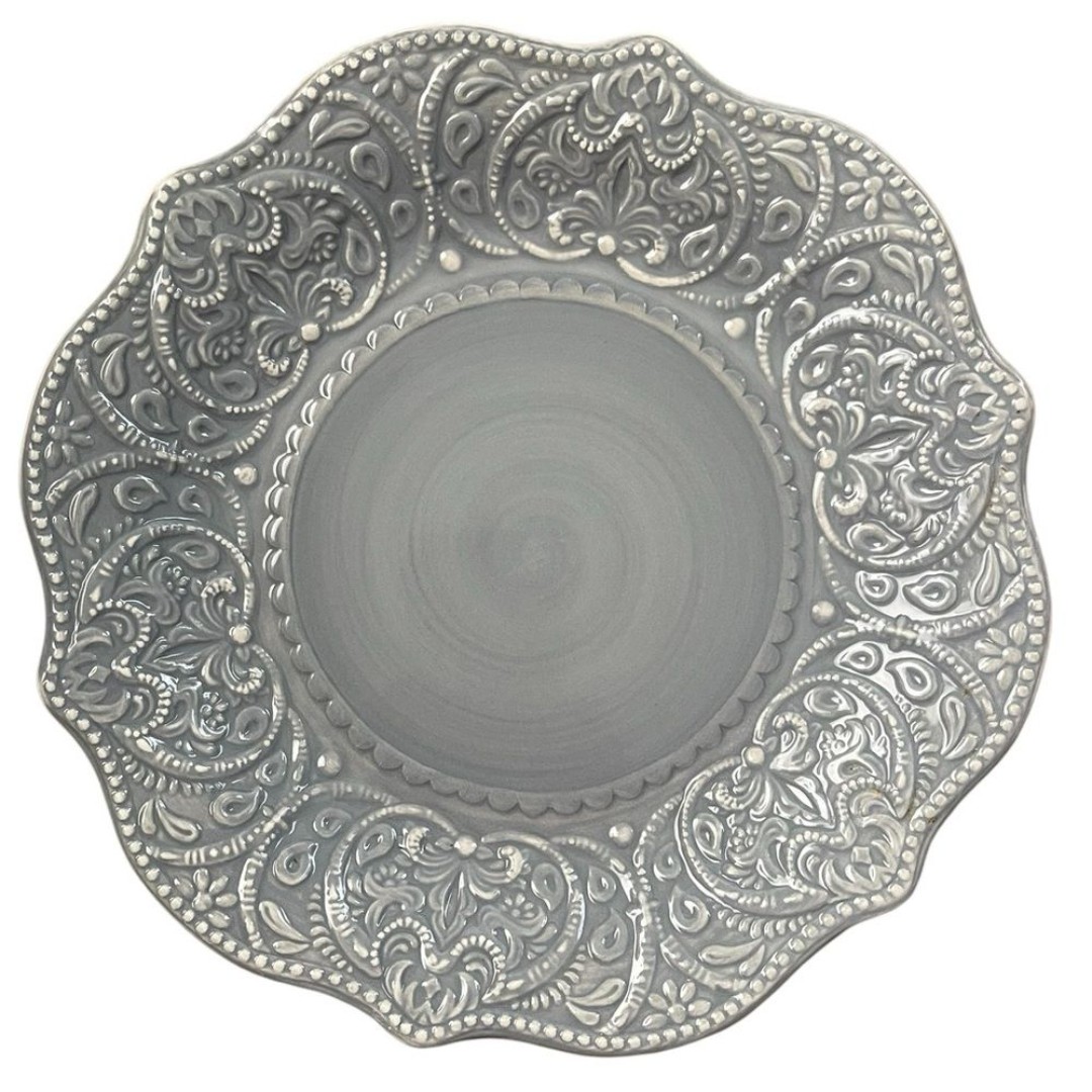 Pier One Stoneware Chateau Clair Plates Gray 2